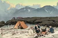CampingMountKitadakeAndMountAinodake by Hiroshi Yoshida