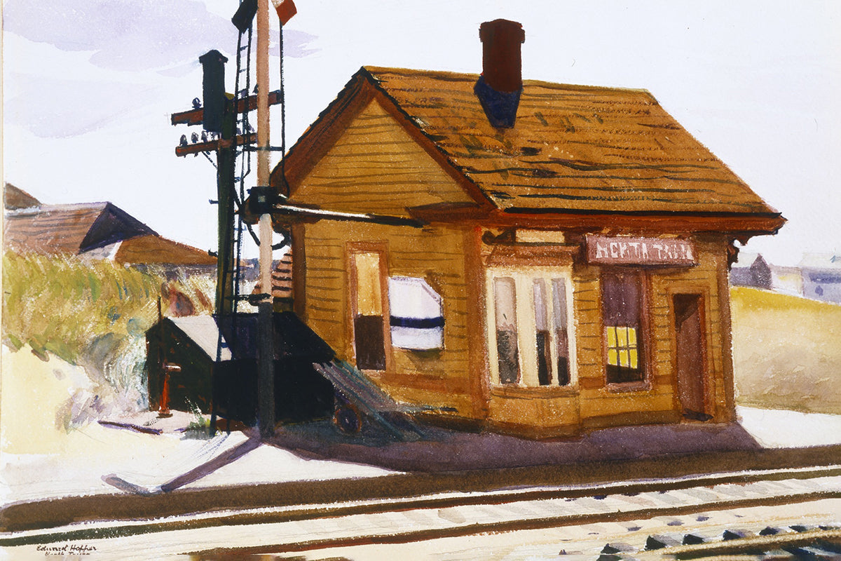 North Truro Station by Edward Hopper