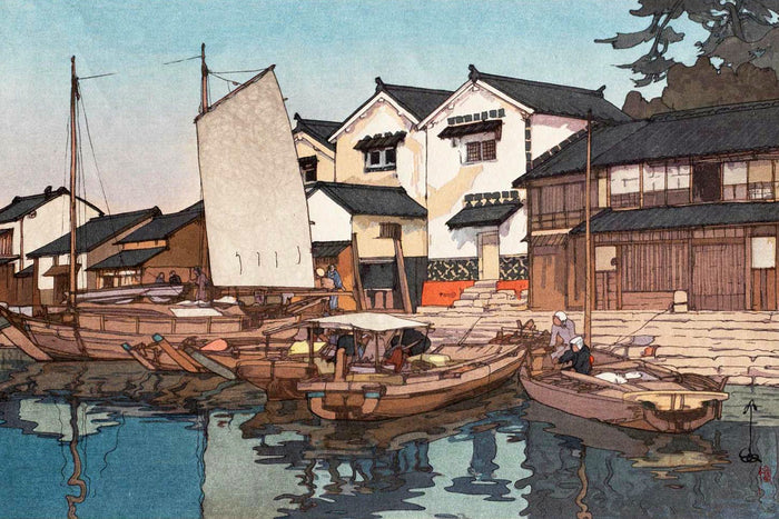 Warehouses In Tomonoura by Hiroshi Yoshida