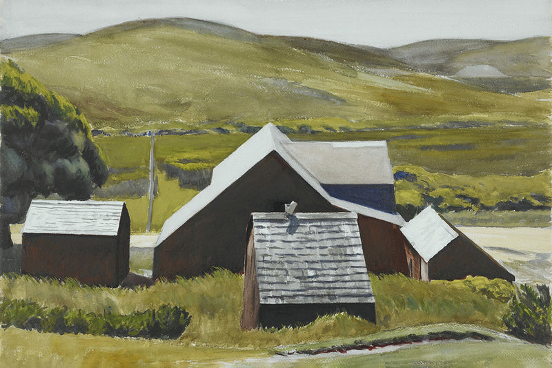 Roofs of the Cobb Barn by Edward Hopper