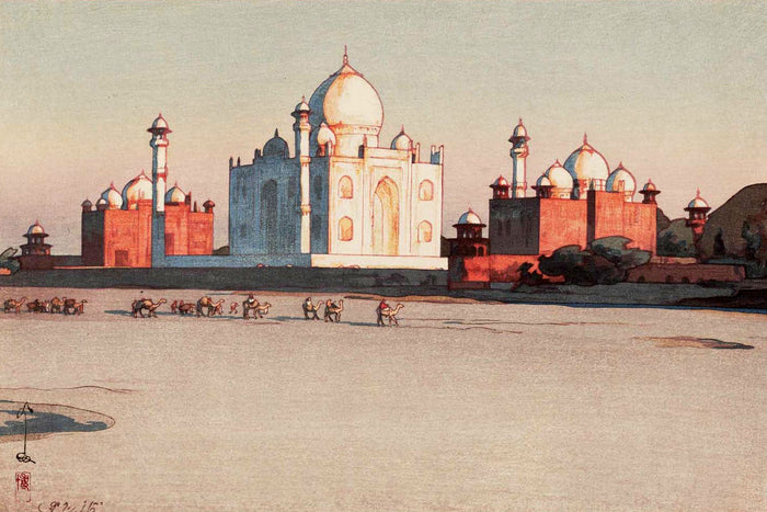 TajMahal3ApproachToAgra by Hiroshi Yoshida