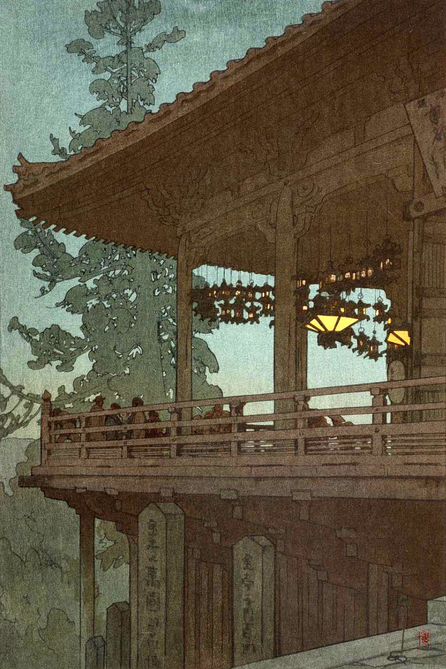 Evening In Nara by Hiroshi Yoshida