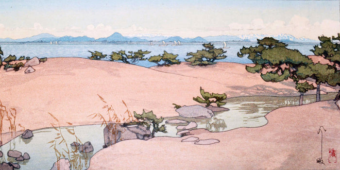 Garden Beside a Lake by Hiroshi Yoshida