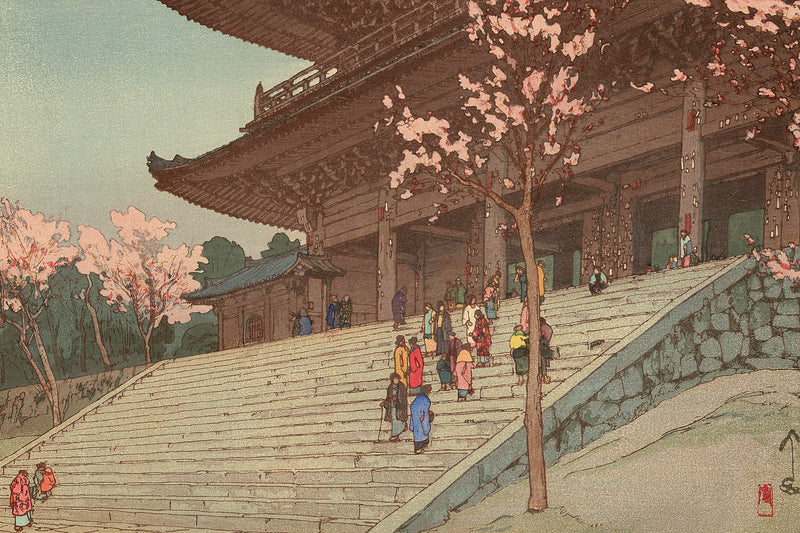 Japanese building by Hiroshi Yoshida