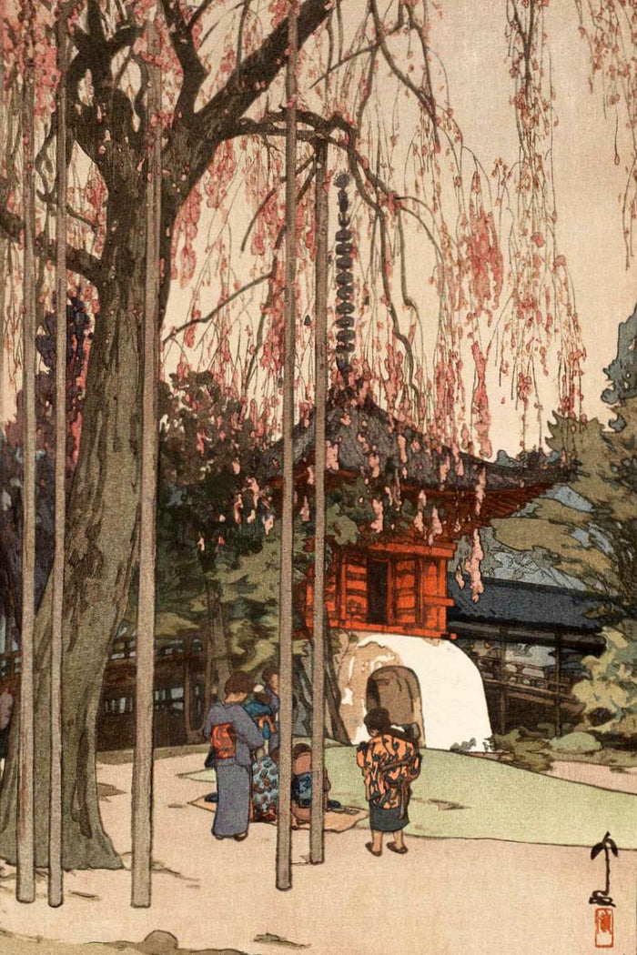 Cherry Tree In Kawagoe by Hiroshi Yoshida