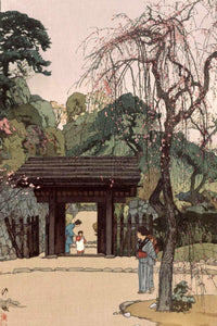 Plum Gateway. by Hiroshi Yoshida