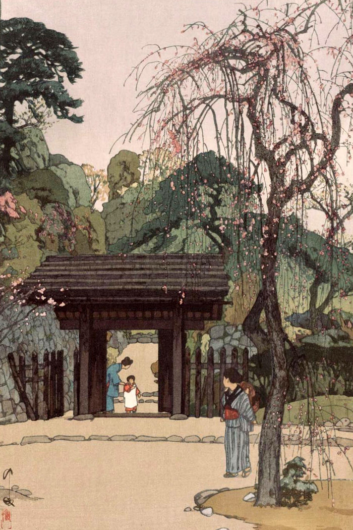 Plum Gateway. by Hiroshi Yoshida