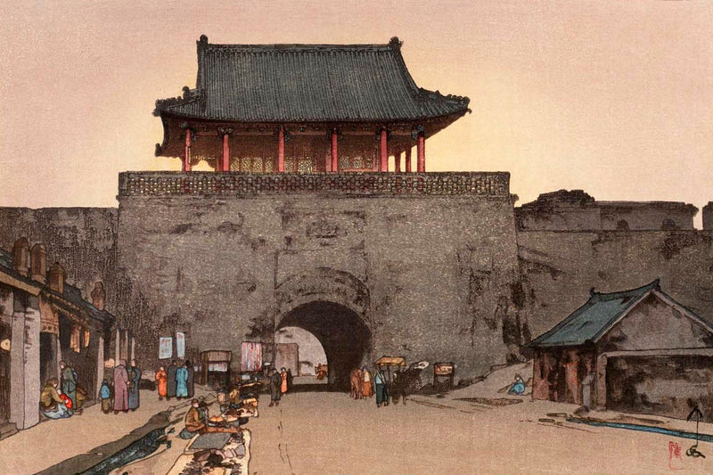 Dainan Gate In Mukden by Hiroshi Yoshida