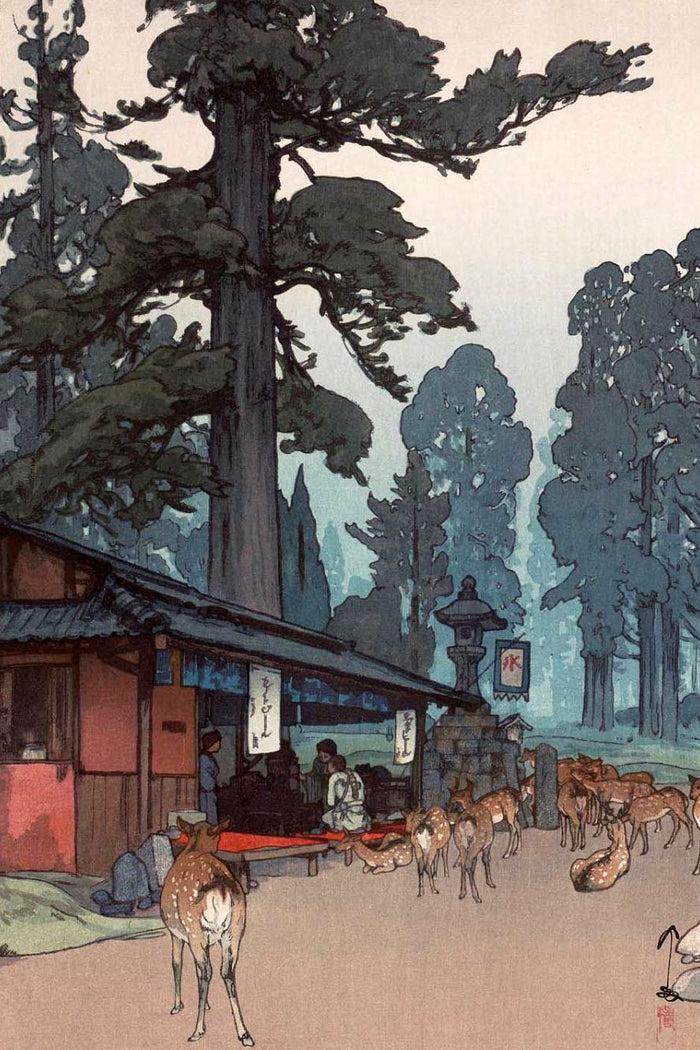 Way To The Kasug A Shrine by Hiroshi Yoshida