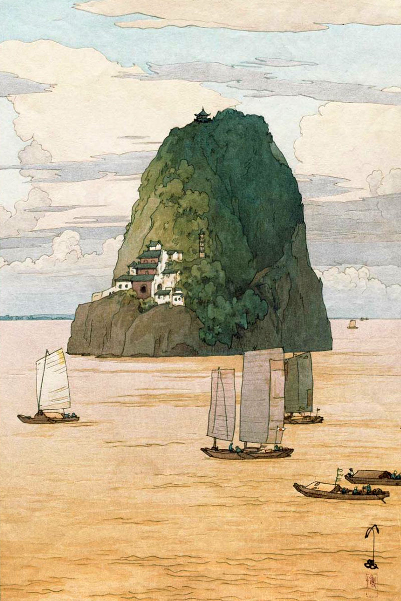 Xiaogushan by Hiroshi Yoshida