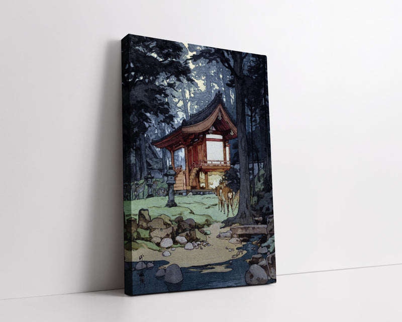 A Shrine in the Deep Woods by Hiroshi Yoshida