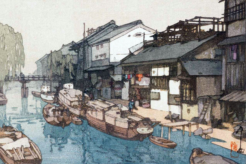 Canal In Osaka by Hiroshi Yoshida