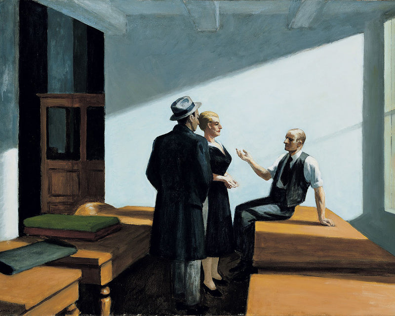 Conference at Night by Edward Hopper
