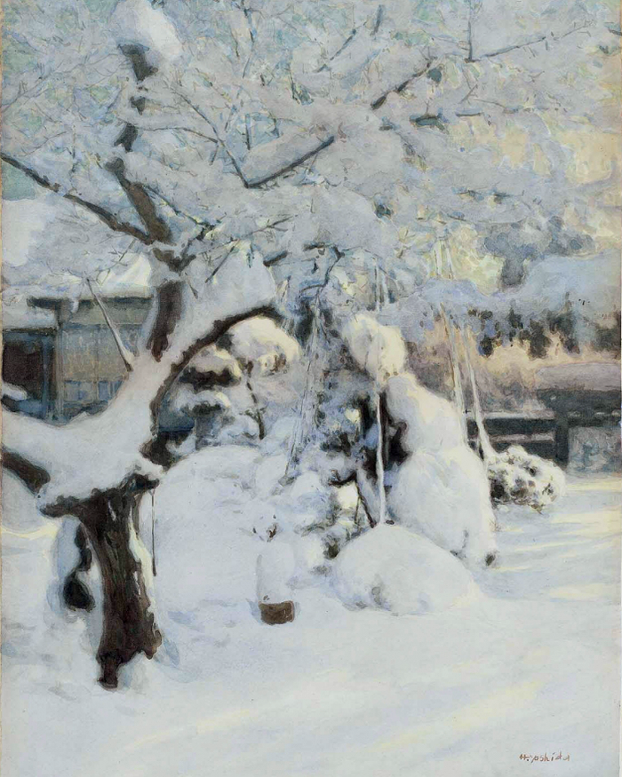 GardenInSnow by Hiroshi Yoshida