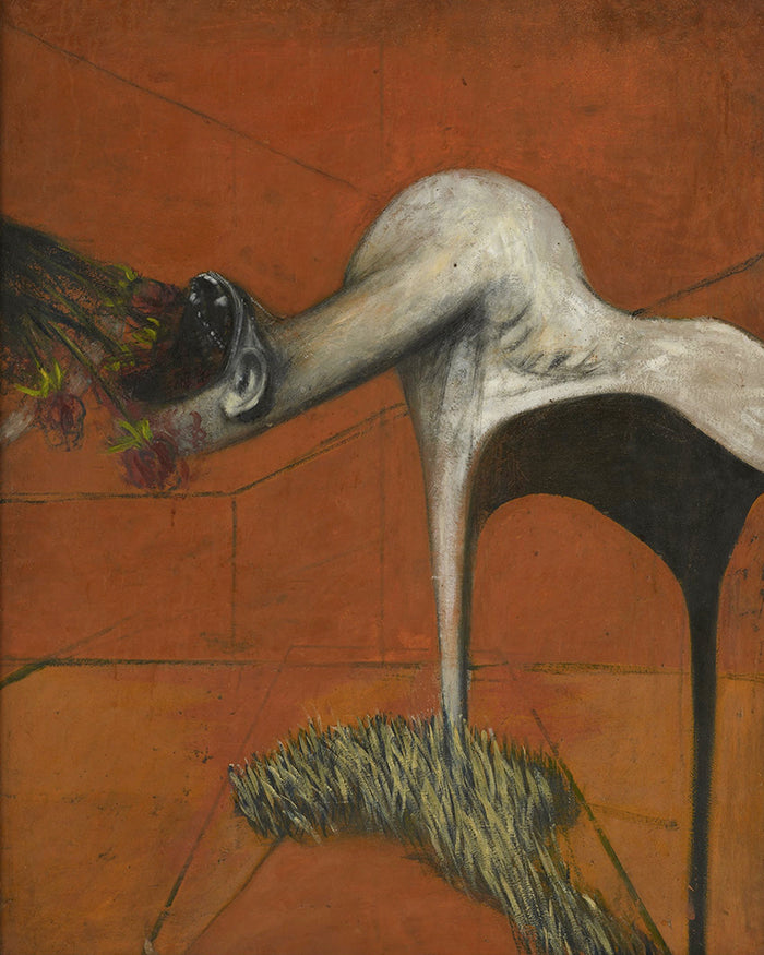 A study for a figure at the base of a crucifixion by Francis Bacon