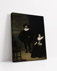 A Lady and Gentleman in Black by Rembrandt Harmenszoon van Rijn