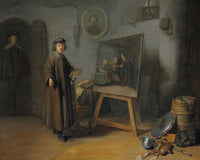 A Painter in His Studio by Rembrandt Harmenszoon van Rijn