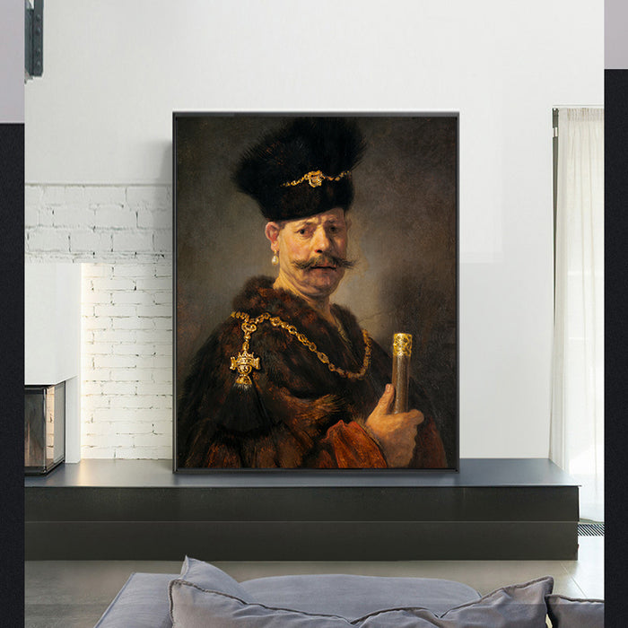 A Polish Nobleman by Rembrandt Harmenszoon van Rijn