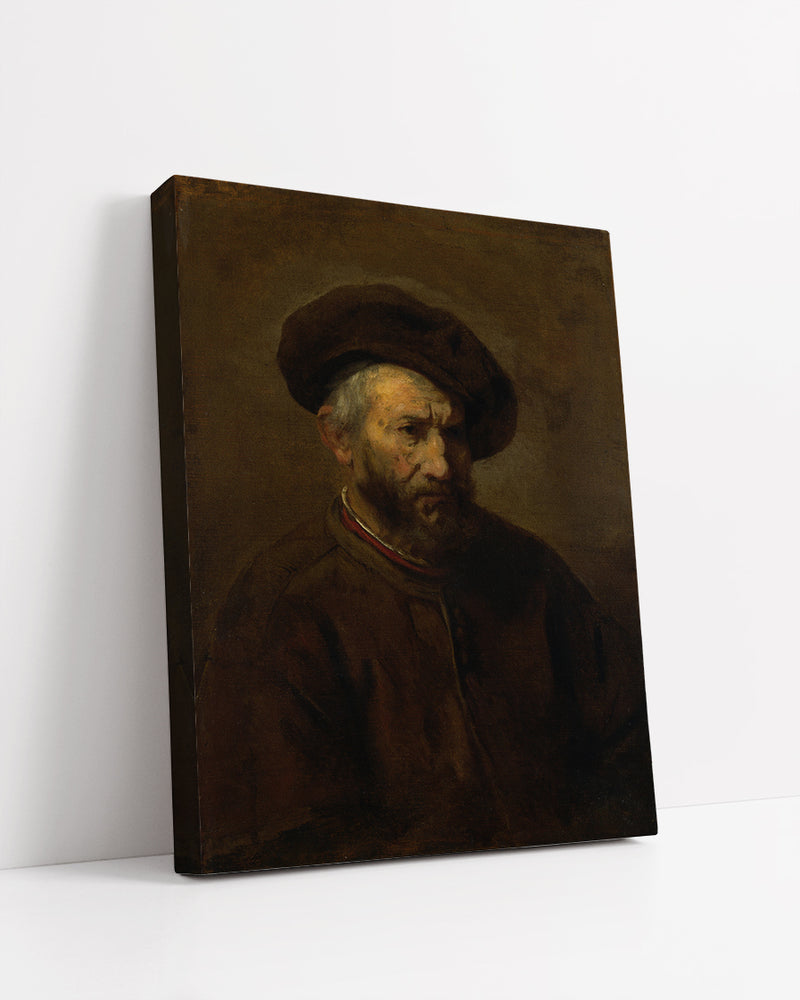 A Study of an Elderly Man in a Cap by Rembrandt Harmenszoon van Rijn