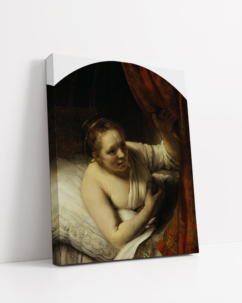 A Woman In Bed by Rembrandt Harmenszoon van Rijn