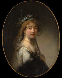 A Young Woman as a Shepherdess by Rembrandt Harmenszoon van Rijn