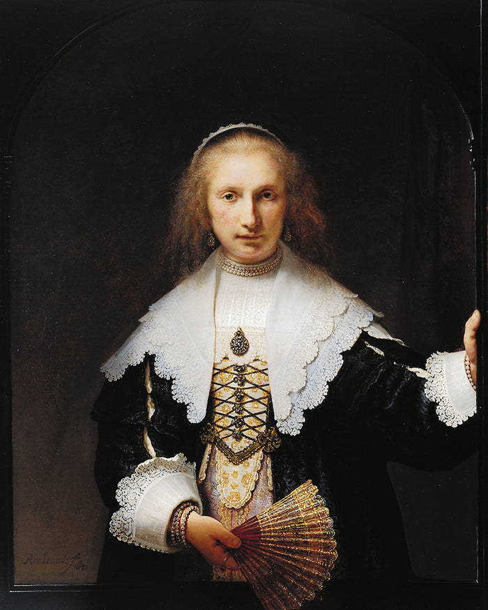 Agatha Bas by Rembrandt Harmenszoon van Rijn