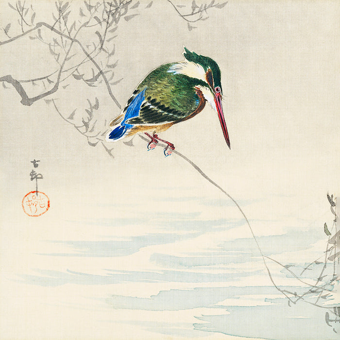 A kingfisher by Ohara Koson