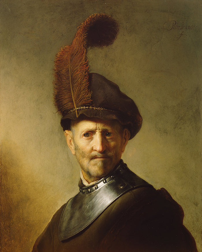 An Old Man In Military Costume by Rembrandt Harmenszoon van Rijn