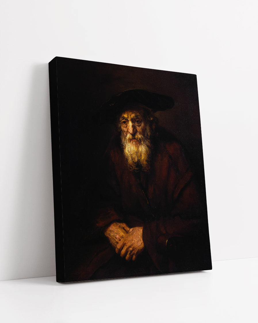 An old man with a Long white Beard by Rembrandt Harmenszoon van Rijn