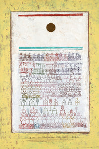 A sheet from the city book  by Paul Klee