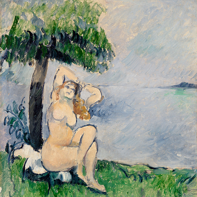 Bather at the Seashore  by Paul Cezanne