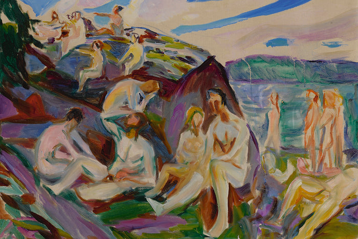 Bathers on Rocks by Edvard Munch