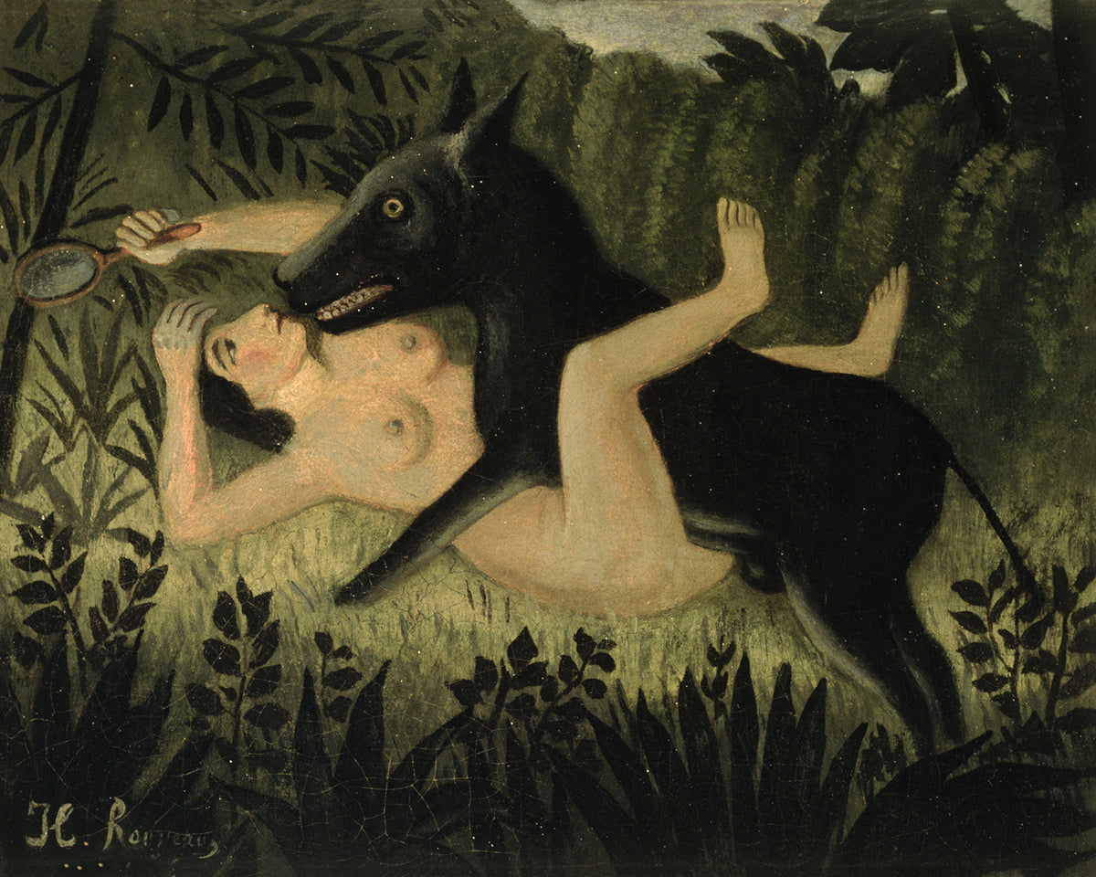 Beauty and the Beast by Henri Rousseau