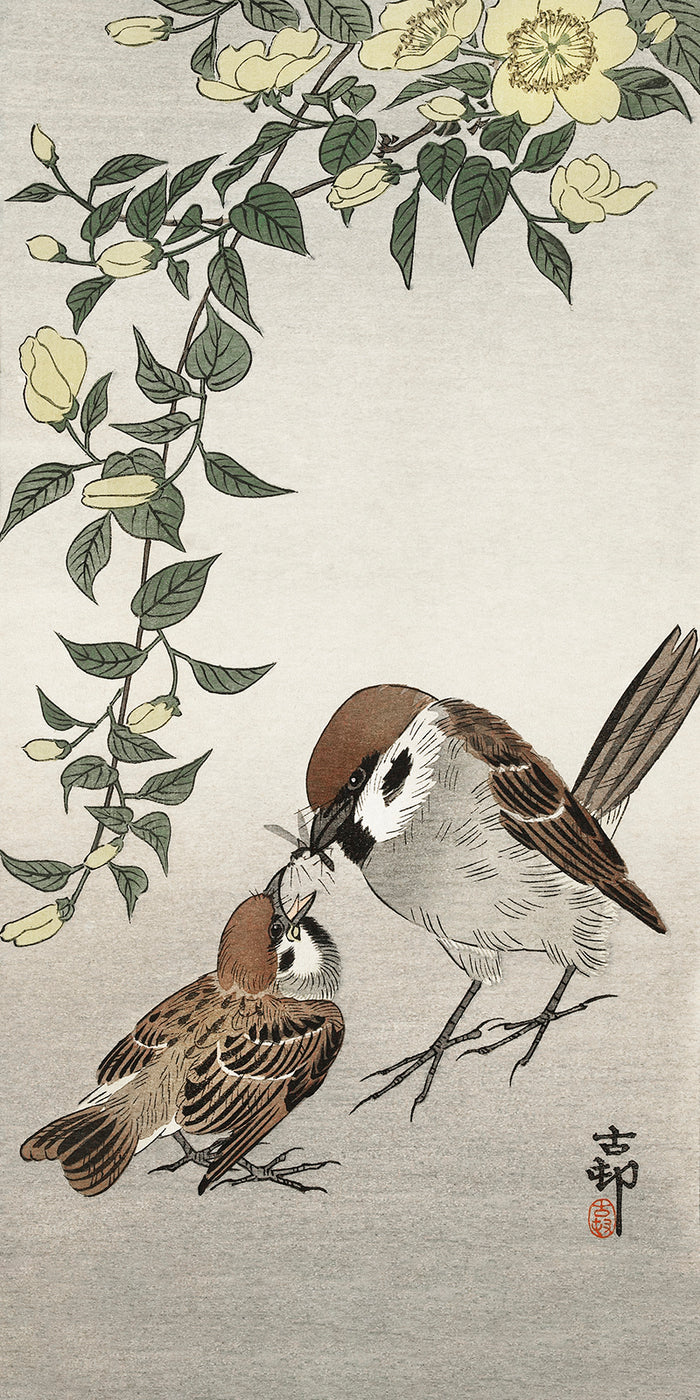 Birds and plants-1 by Ohara Koson