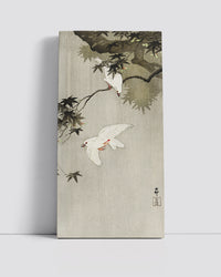 Birds in rainby Ohara Koson