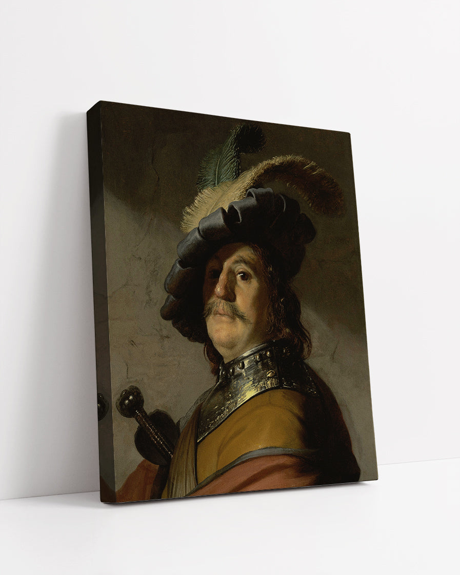 Bust of a Man in a Gorget and Cap by Rembrandt Harmenszoon van Rijn