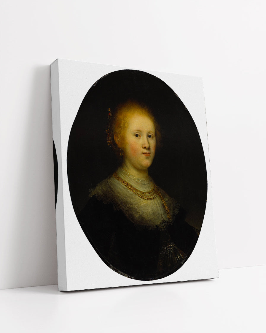 Bust of a Young Woman  by Rembrandt Harmenszoon van Rijn