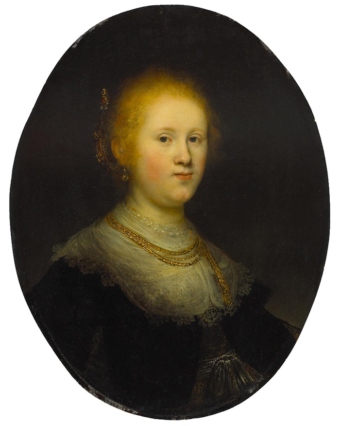 Bust of a Young Woman  by Rembrandt Harmenszoon van Rijn