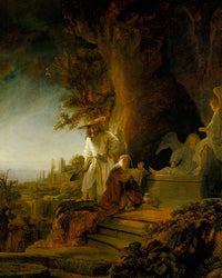 Christ And St Mary Magdalen At The Tomb by Rembrandt Harmenszoon van Rijn