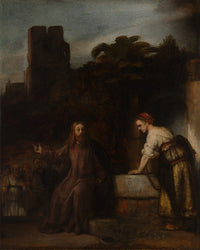 Christ and the Woman of Samaria by Rembrandt Harmenszoon van Rijn