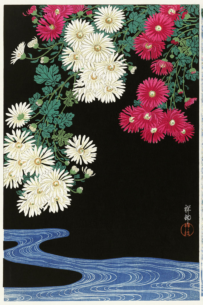 Chrysanthemums by Ohara Koson