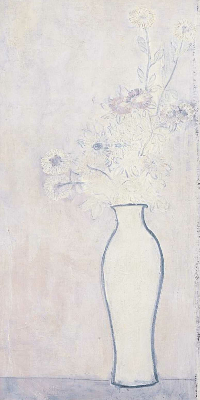 Chrysanthemums in a White Vase by San Yu