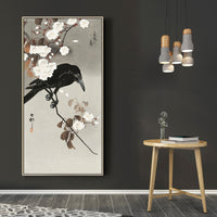 Crow and cherry blossom by Ohara Koson