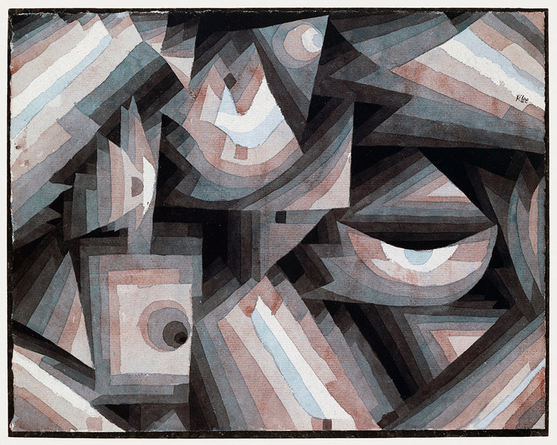 Crystal gradation  by Paul Klee