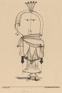 Die Hexe mit dem Kamm by Paul Klee