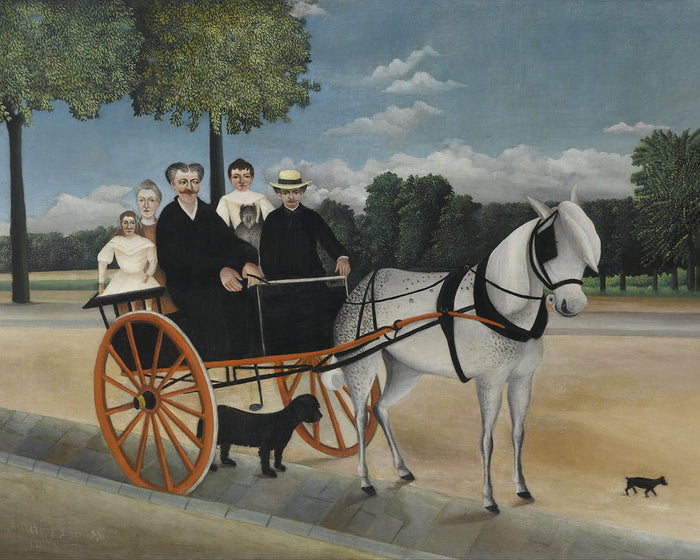 Douanier the Carriole of Father Junier by Henri Rousseau