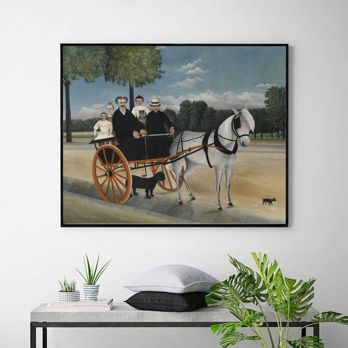 Douanier the Carriole of Father Junier by Henri Rousseau
