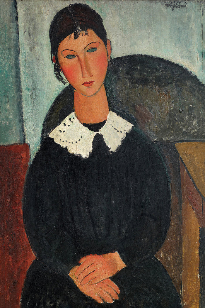 Elvire with the White Collar by Amedeo Modigliani