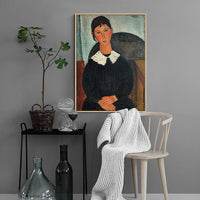 Elvire with the White Collar by Amedeo Modigliani