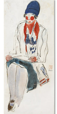 Femme au foulard rouge by San Yu